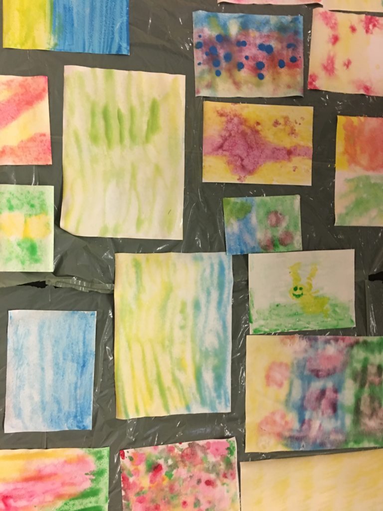 Draw a painting with salt
