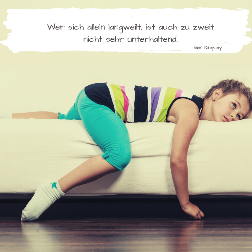 Lernen, Langeweile auszuhalten